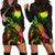 CNMI Polynesian Hoodie Dress - Turtle With Blooming Hibiscus Reggae Reggae - Polynesian Pride