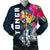 Tonga Men's Bomber Jacket - Tonga Summer Vibes Blue - Polynesian Pride