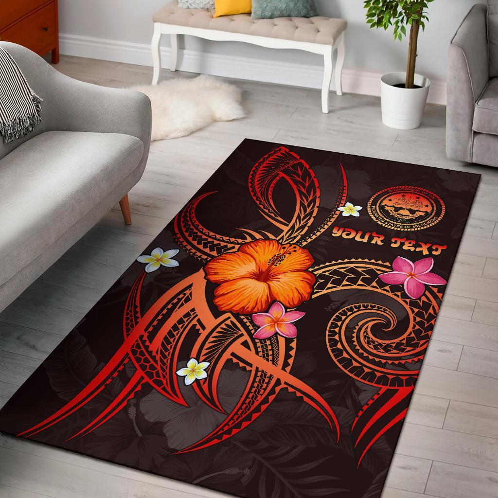 Federated States of Micronesia Polynesian Personalised Area Rug - Legend of FSM (Red) Red - Polynesian Pride