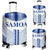 Manu Samoa Luggage Covers Blue - White - Polynesian Pride