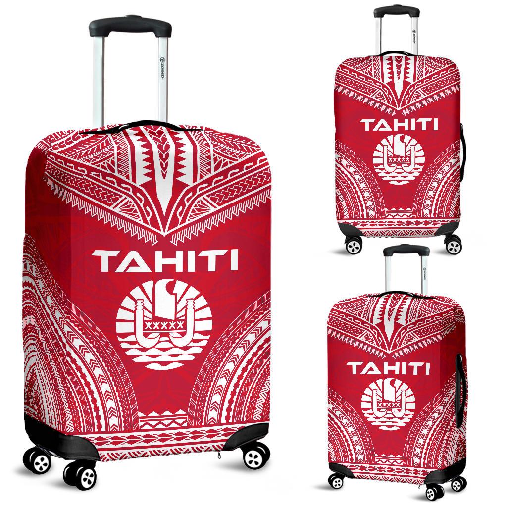 Tahiti Flag Polynesian Chief Luggage Cover Red - Polynesian Pride