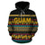 Guam Polynesian Hoodie Guaman Latte Stone Pattern Color - Polynesian Pride