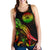 American Samoa Polynesian Women Tank Top - Turtle With Blooming Hibiscus Reggae - Polynesian Pride