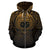 Samoa All Over Zip up Hoodie Lift up Gold - Polynesian Pride