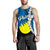 Palau Polynesian Men's Tank Top - Tribal Wave Tattoo Flag Style - Polynesian Pride