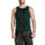 Hawaii Polynesian Men's Tank Top - Green Tribal Wave - Polynesian Pride