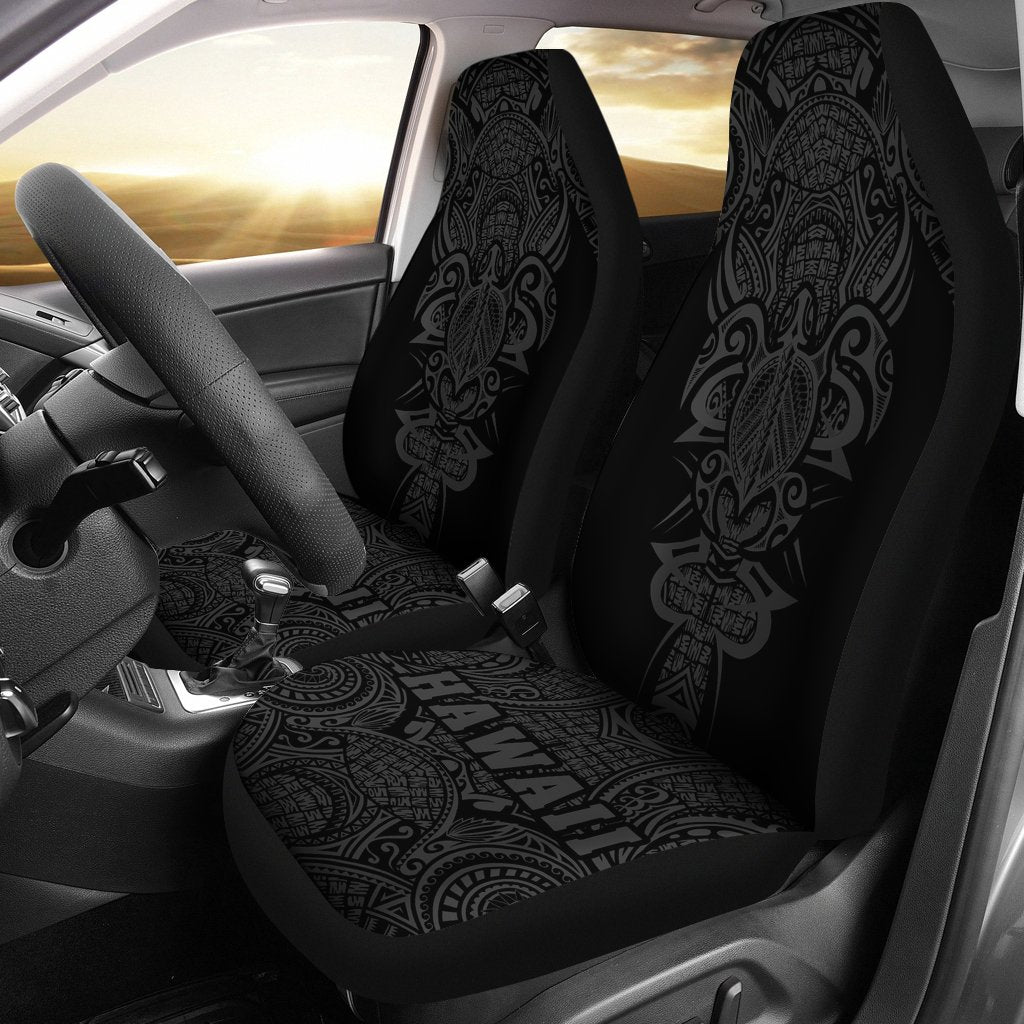 Hawaii Turtle Polynesian Car Seat Cover - Gray - Armor Style Universal Fit Gray - Polynesian Pride