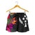 Kosrae All Over Print Women's Shorts - Polynesian Hibiscus Pattern - Polynesian Pride