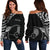 Yap Personalised Custom Women's Off Shoulder Sweater - Micronesian Pattern Flash Black Black - Polynesian Pride