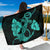 Anchor Turquoise Poly Tribal Sarong Sarong - 1 44*66 Inch Turquoise - Polynesian Pride