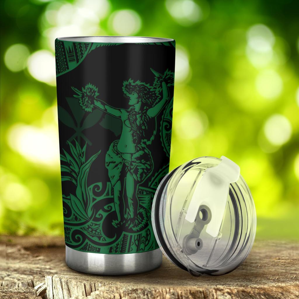 Hawaii Polynesian Tumbler - Hula Girl Green - Polynesian Pride