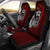 Tonga Polynesian Car Seat Covers Red - Turtle With Hook Universal Fit Red - Polynesian Pride