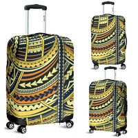 Polynesian Luggage Cover 05 Black - Polynesian Pride