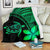 Hawaii Premium Blanket - Hawaii Turtle Plumeria Green White - Polynesian Pride