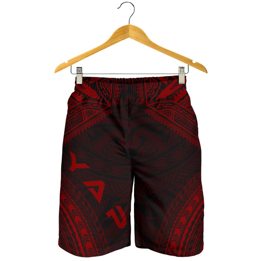 Yap Men's Shorts - Polynesian Chief Red Version - Polynesian Pride
