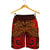 Tahiti Men's Shorts - Red Shark Polynesian Tattoo - Polynesian Pride