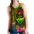 Guam Polynesian Personalised Women's Racerback Tank - Hibiscus and Banana Leaves - Polynesian Pride