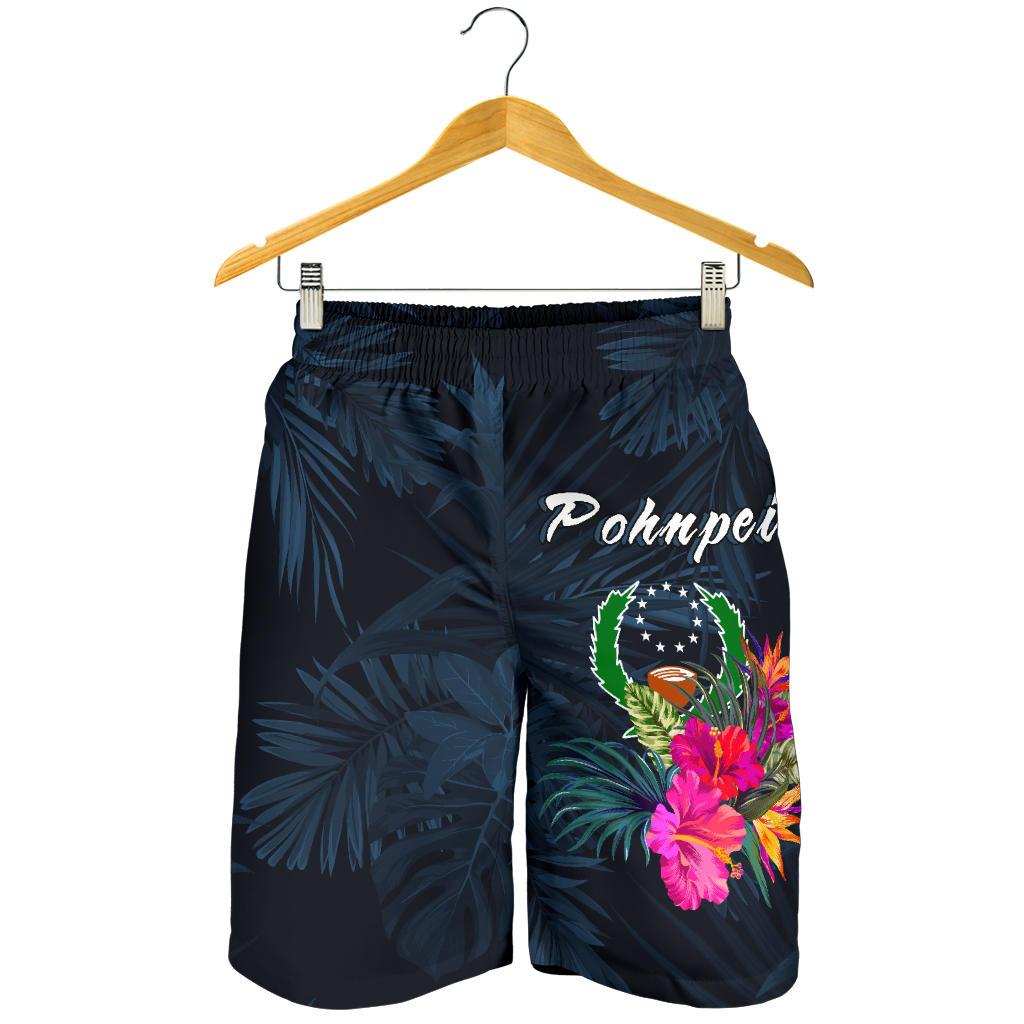 Pohnpei Micronesia Men's Shorts - Tropical Flower - Polynesian Pride