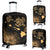 Hawaii Hibiscus Map Polynesian Ancient Gold Turtle Luggage Covers Gold - Polynesian Pride