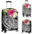 Polynesian American Samoa Luggage Covers - Summer Plumeria (Black) - Polynesian Pride