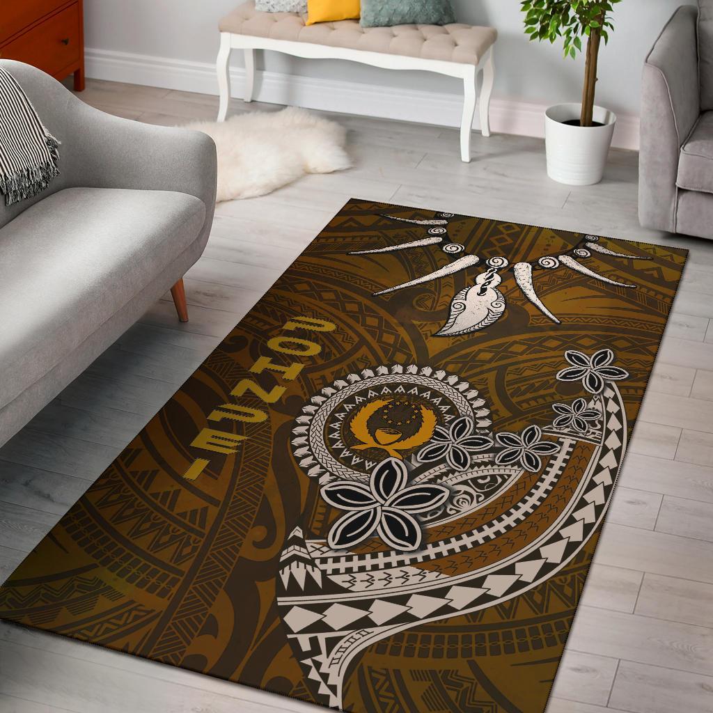 Pohnpei Rugs - Polynesian Boar Tusk Brown - Polynesian Pride