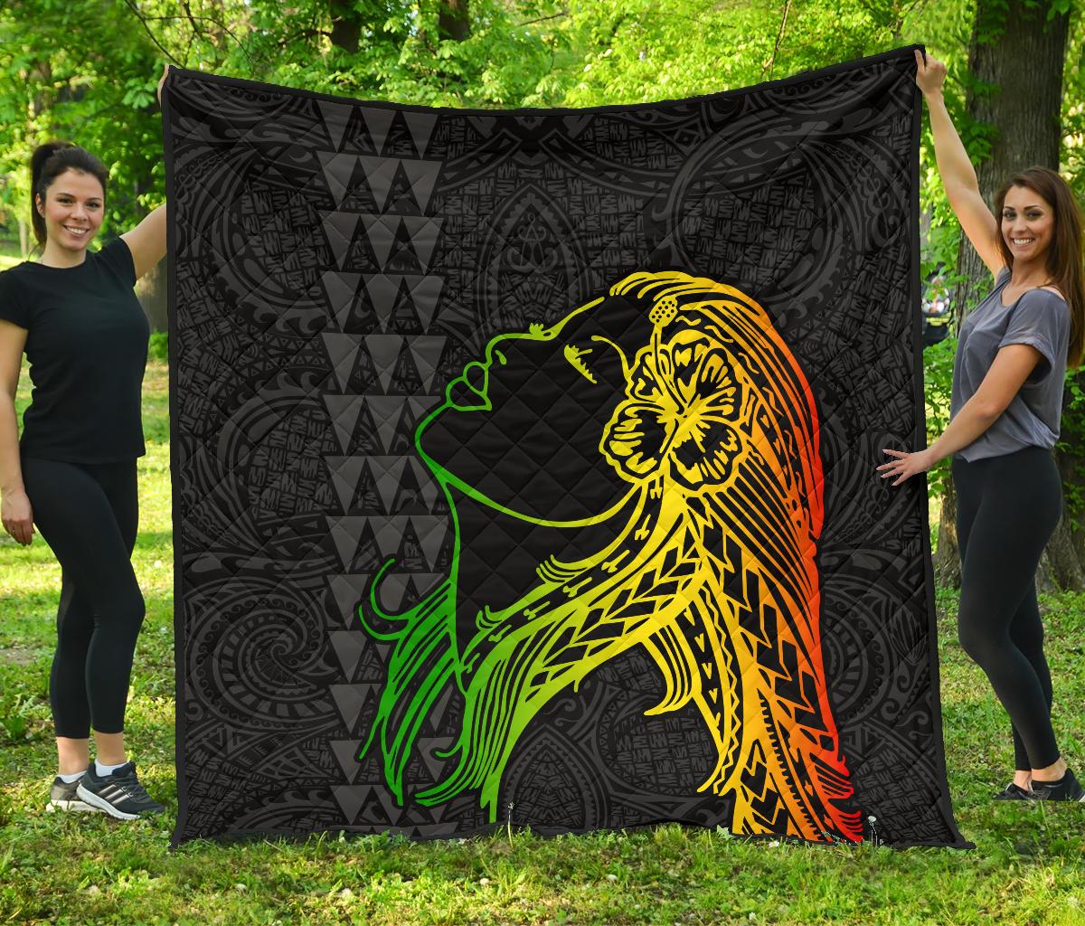 Hula Girl Premium Quilt Art - Polynesian Pride