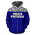 French Polynesia All Over Zip up Hoodie Polynesian Blue Version - Polynesian Pride