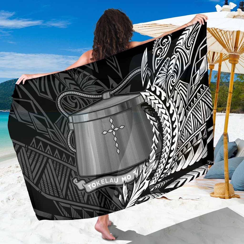 Tokelau Sarong - Wings Style Sarong - Tokelau One Size Black - Polynesian Pride
