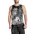 Guam Custom Personalised Men's Tank Top - Humpback Whale with Tropical Flowers (White) - Polynesian Pride