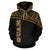 Guam All Over Hoodie Micronesia Curve Gold Style - Polynesian Pride