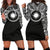 Marshall Islands Women Hoodie Dress - Marshall Islands Coat Of Arms Polynesian Black Color Black - Polynesian Pride