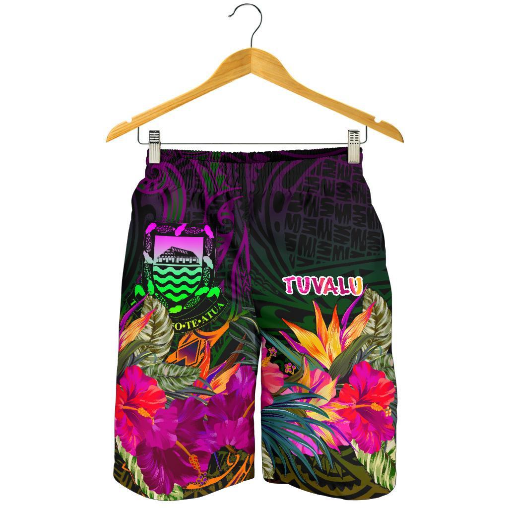 Tuvalu Men's Shorts - Summer Hibiscus Reggae - Polynesian Pride