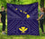 Hawaii Premium Quilt - Hawaii Kanaka Maoli And Map ( Blue) - Polynesian Pride