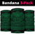 Hawaiian Kanaka Map Bandana 3 - Pack Attack Warrior Green - Polynesian Pride