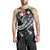 Marshall Islands Polynesian Men's Tank Top - Summer Plumeria (Black) - Polynesian Pride