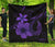 Hawaii Fish Hook Hibiscus Premium Quilt Purple Purple - Polynesian Pride