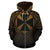 Wallis and Futuna All Over Zip up Hoodie Lift up Gold - Polynesian Pride