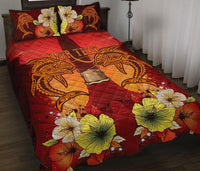 Tokelau Custom Personalised Quilt Bed Sets - Tribal Tuna Fish - Polynesian Pride