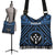 Kosrae Boho Handbag - Kosrae Flag In Polynesian Tattoo Style (Blue) - Polynesian Pride