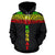 Kosrae All Over Hoodie Reggae Neck Style - Polynesian Pride