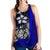 Chuuk Micronesia Women's Racerback Tank Blue - Turtle With Hook - Polynesian Pride