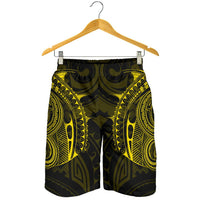Strong Polynesian Tattoo Men's Shorts Yellow - Polynesian Pride