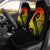 Hawaii Personalised Car Seat Covers - Hawaii Polynesian Decorative Patterns Universal Fit Black - Polynesian Pride