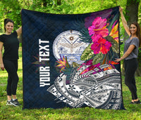 Marshall Island Custom Personalised Premium Quilt - Summer Vibes - Polynesian Pride
