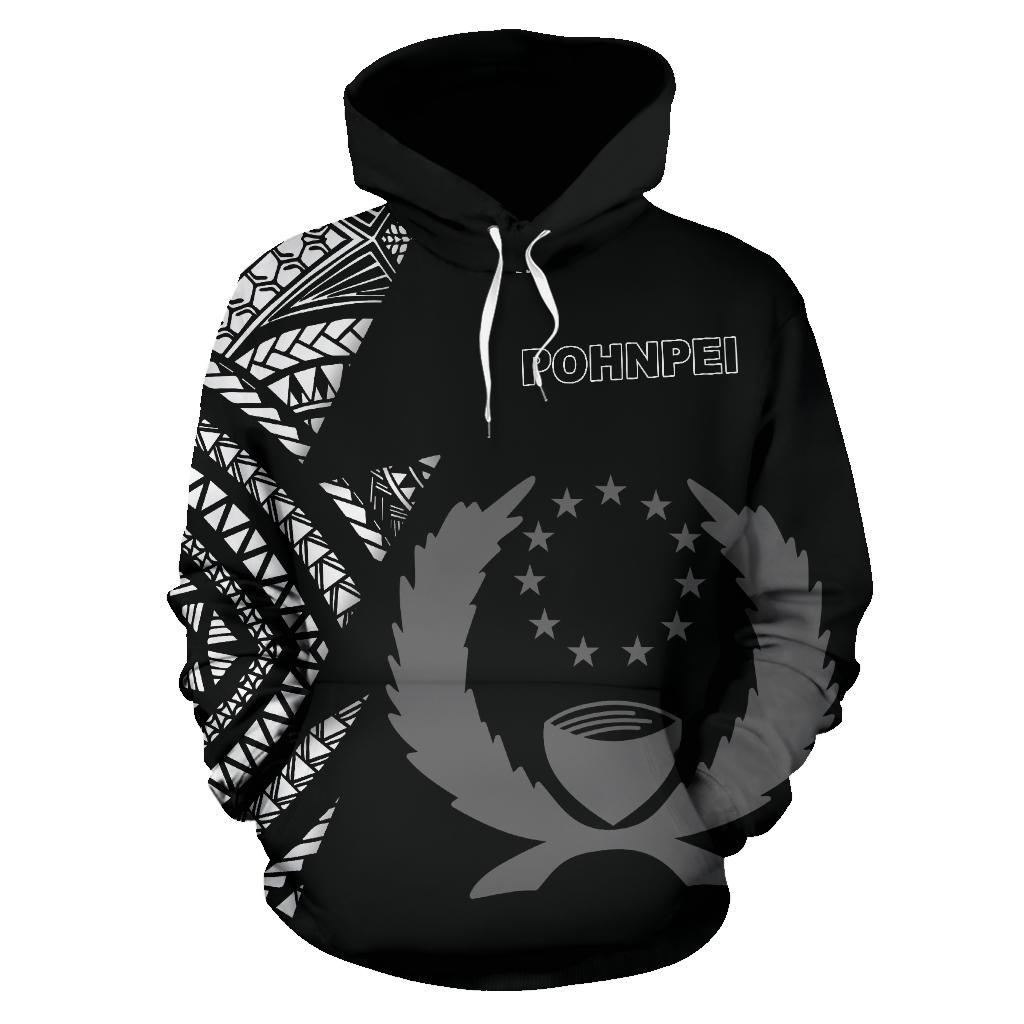 Pohnpei Pattern All Over Hoodie FSM - Polynesian Pride