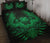 Hawaii Owl Hibiscus Plumeria Quilt Bed Set - Green - Polynesian Pride