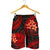 Tahiti Polynesian Men Shorts - Red Plumeria - Polynesian Pride