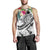 Marshall Islands Polynesian Men's Tank Top - Summer Plumeria (White) - Polynesian Pride