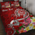 Tahiti Custom Personalised Quilt Bed Set - Turtle Plumeria (Red) Red - Polynesian Pride