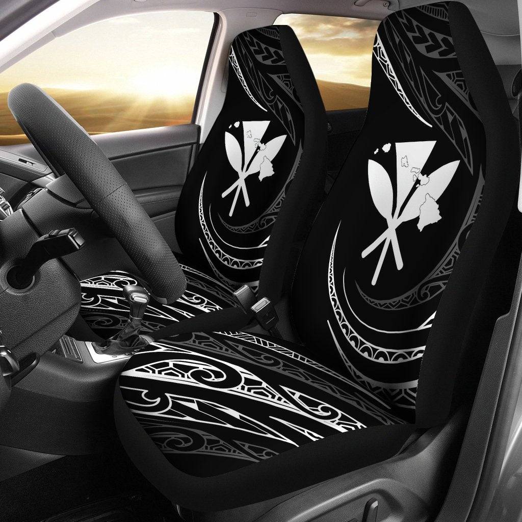 Kanaka Car Seat Covers - White - Frida Style - Polynesian Pride